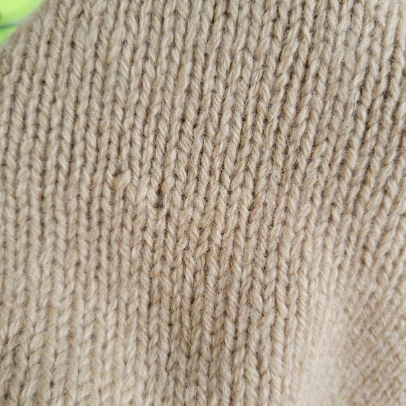 Vintage Skyr Shetland Wool Novelty Sweater Grape Vineyard Camel Women Large - Picture 14 of 14